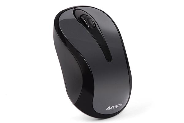 Безжична мишка A4Tech G3-280N-1, V-Track PADLESS, сива, USB-3