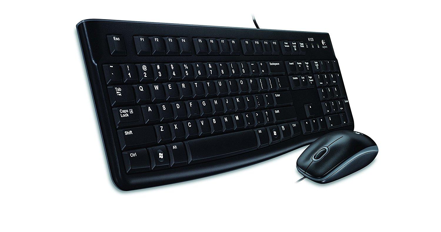 Kомплект клавиатура с мишка Logitech MK120, Черна-4