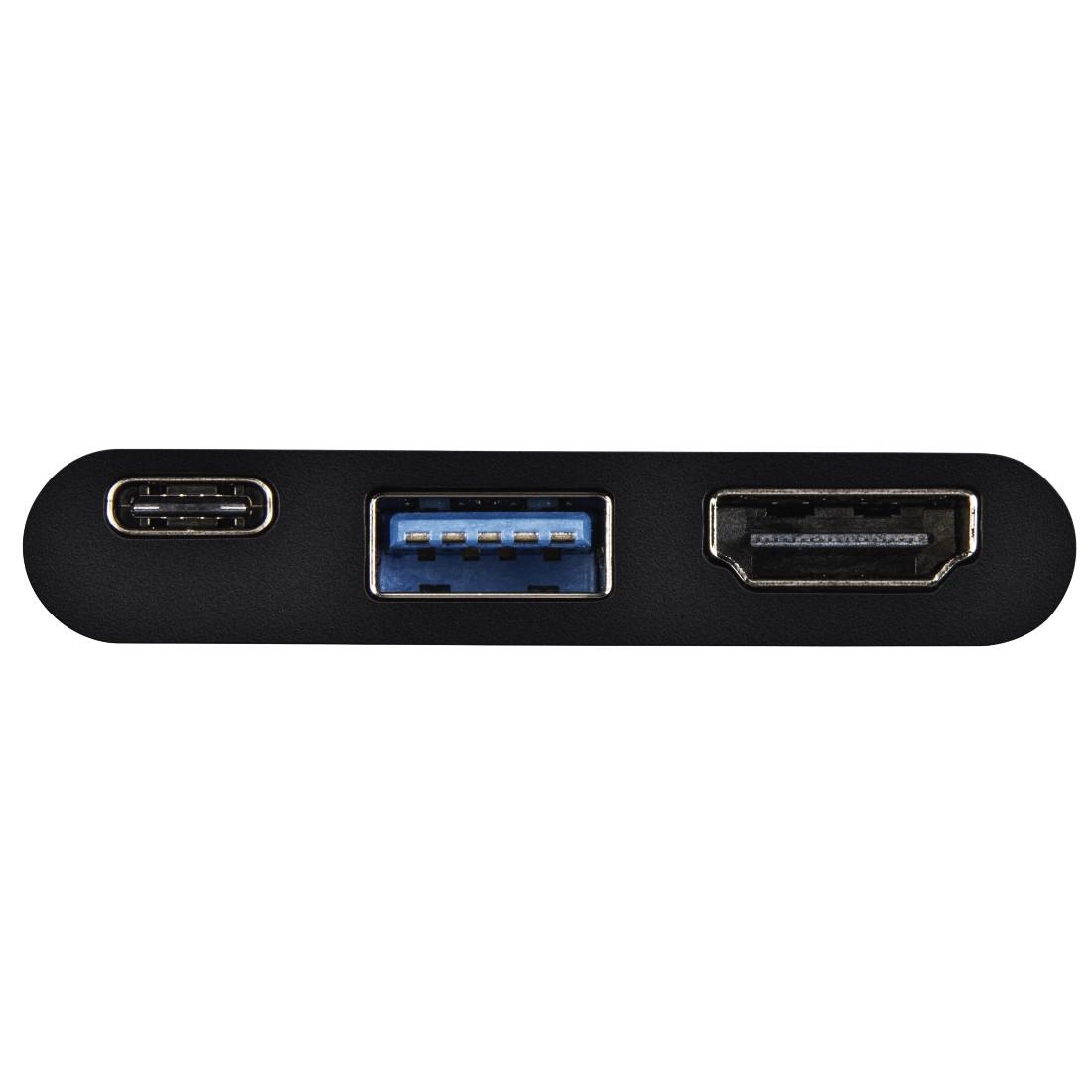 Адаптер HAMA 135729, 4 в 1, USB-C - 2 x USB 3.1, HDMI&trade;, USB-C (данни), Черен-3