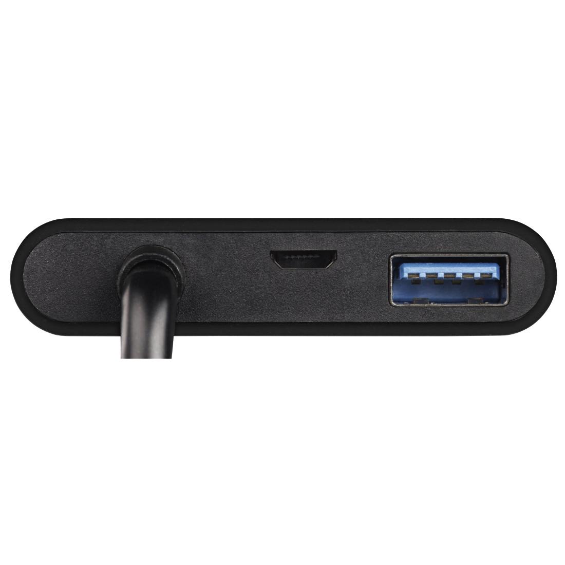 Адаптер HAMA 135729, 4 в 1, USB-C - 2 x USB 3.1, HDMI&trade;, USB-C (данни), Черен-4