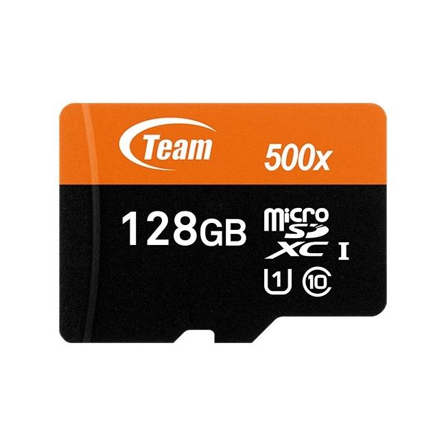Карта памет TEAM microSDHC / SDXC UHS-I, 128GB, SD адаптер-1