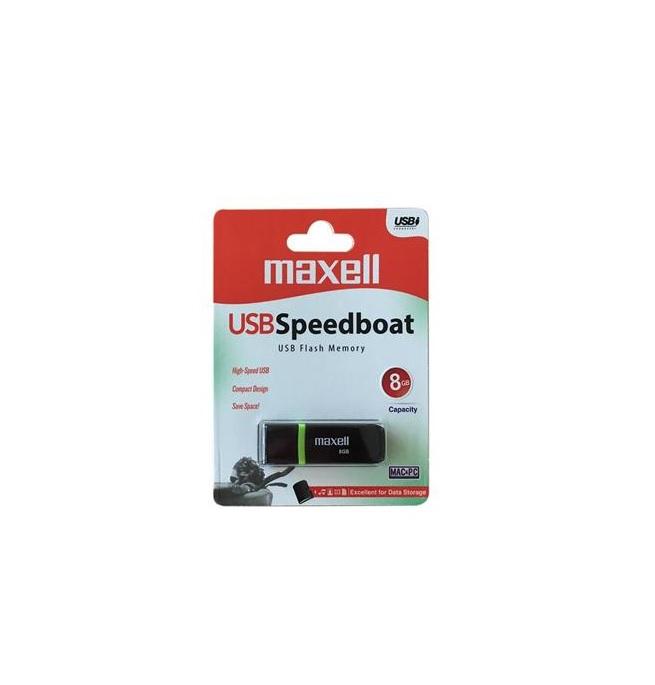 USB памет MAXELL SPEEDBOAT, USB 2.0, 8GB, Черен-1