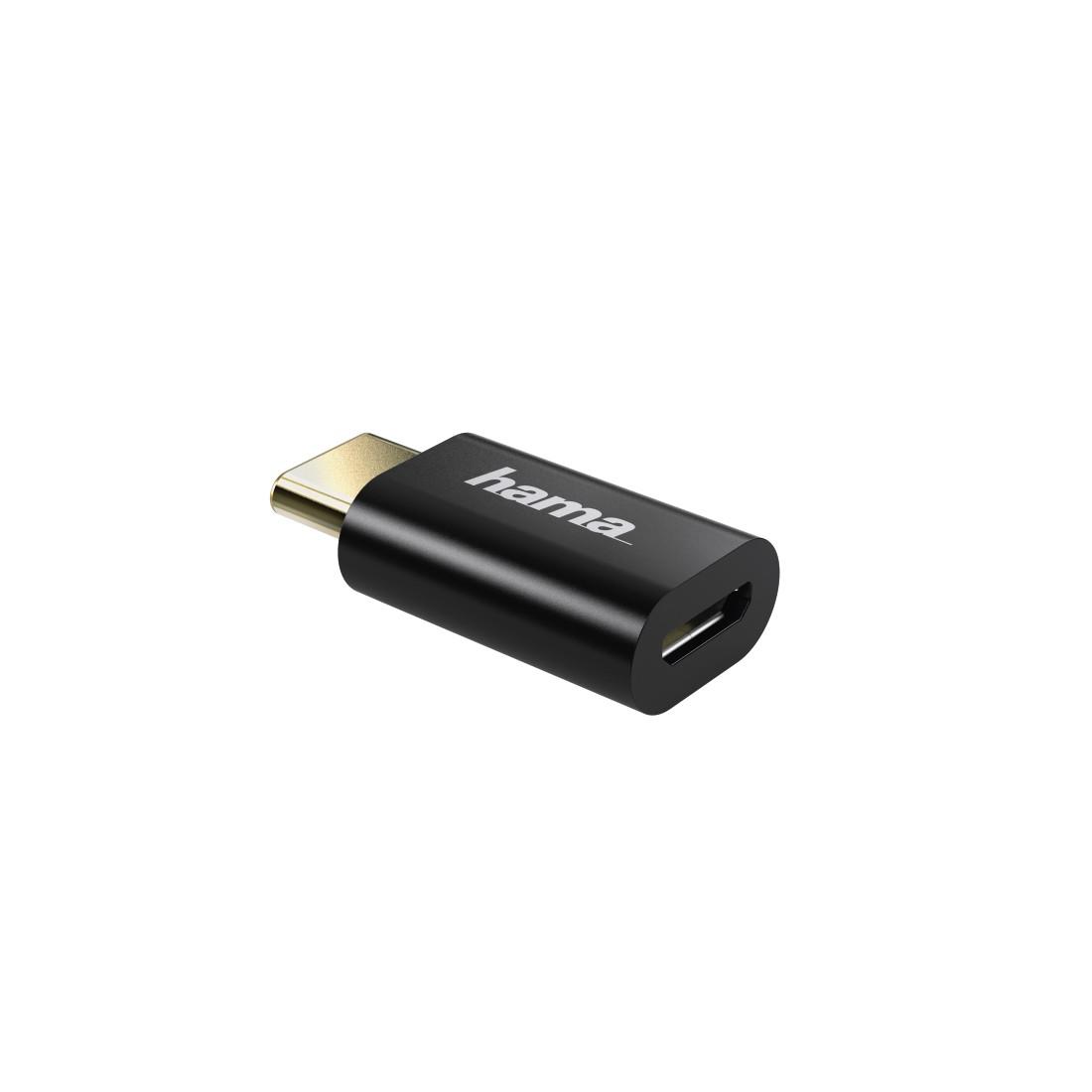 Адаптер HAMA, Micro USB женско - USB-C мъжко, 480 Mbit/s,Черен-3