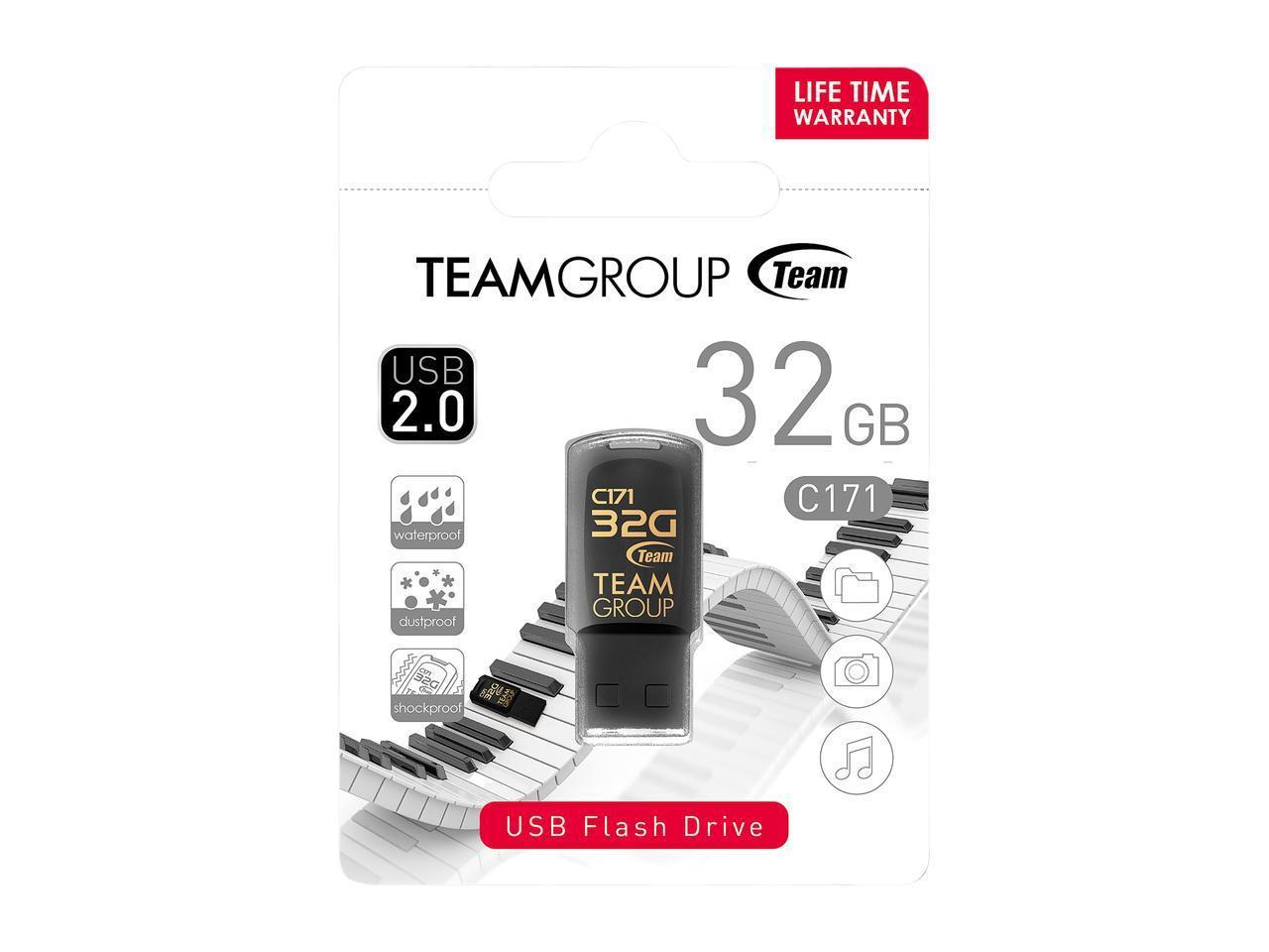 USB памет Team Group C171 32GB USB 2.0, Черен-3