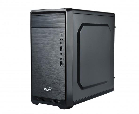Кутия SPIRE SPT1413B + захранване 420W, Micro ATX / ITX, Черна-2