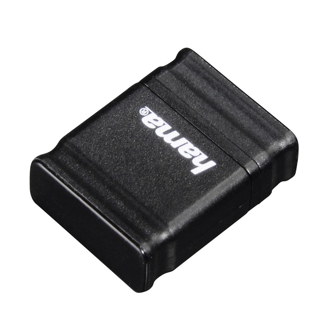 USB памет HAMA Smartly, 64GB, USB 2.0, 10 MB/s, Черен-1