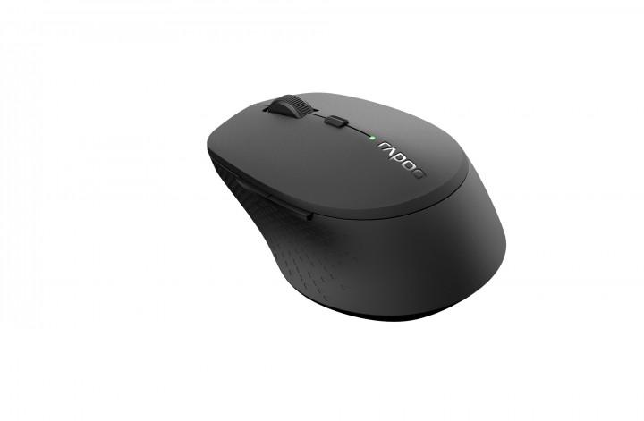 Безжична оптична мишка RAPOO M300 Silent, Multi-mode, безшумна, Черен