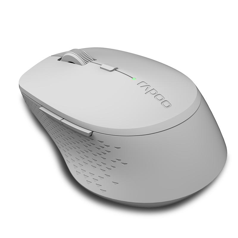 Безжична оптична мишка RAPOO M300 Silent, Multi-mode, безшумна, Сив-1