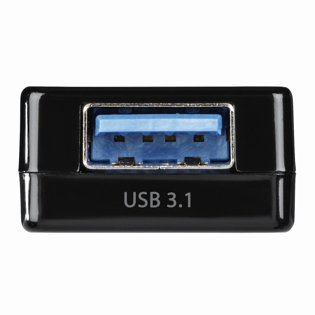 USB-C хъб 1:3 HAMA Pocket, 1 x USB-A 3.1, 2 x USB-A 2.0, Черен-3
