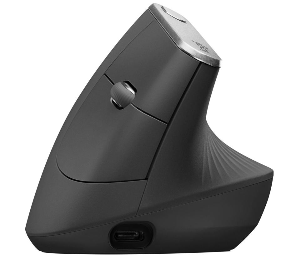 Безжична оптична мишка LOGITECH MX Vertical Advanced Ergonomic Graphite, Bluetooth-2