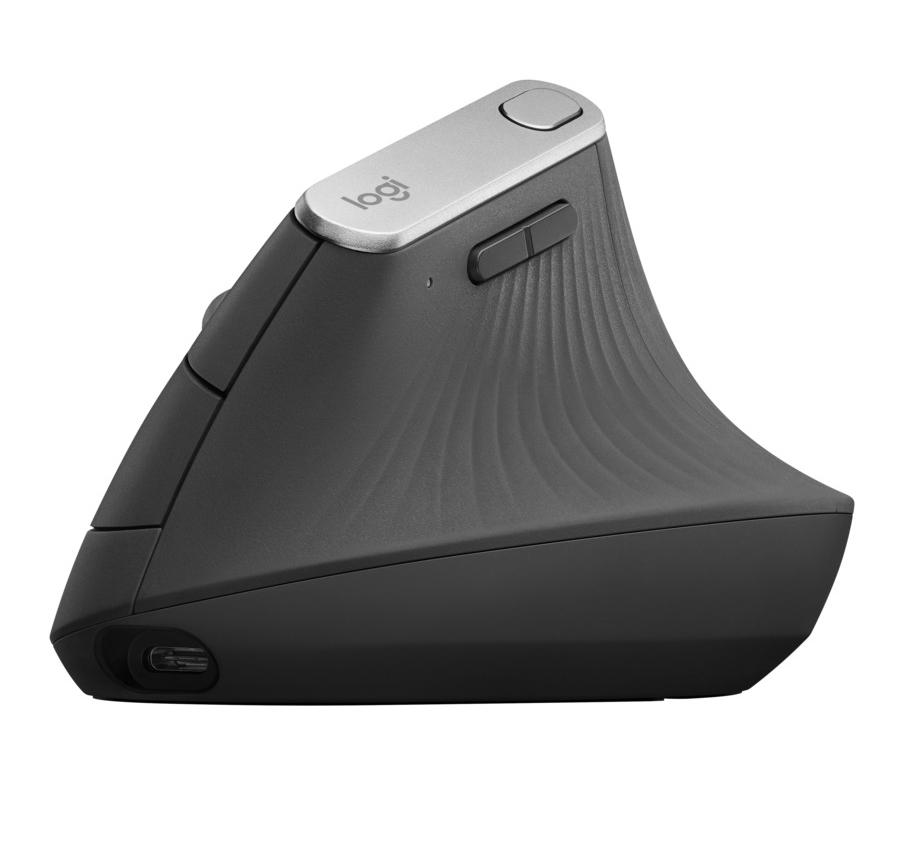Безжична оптична мишка LOGITECH MX Vertical Advanced Ergonomic Graphite, Bluetooth-4