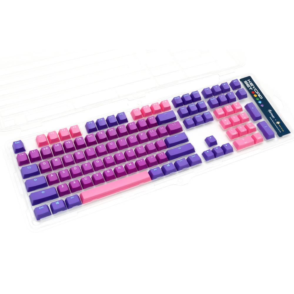 Капачки за механична клавиатура Ducky Ultra Violet 108-Keycap Set PBT Double-Shot US Layout-3
