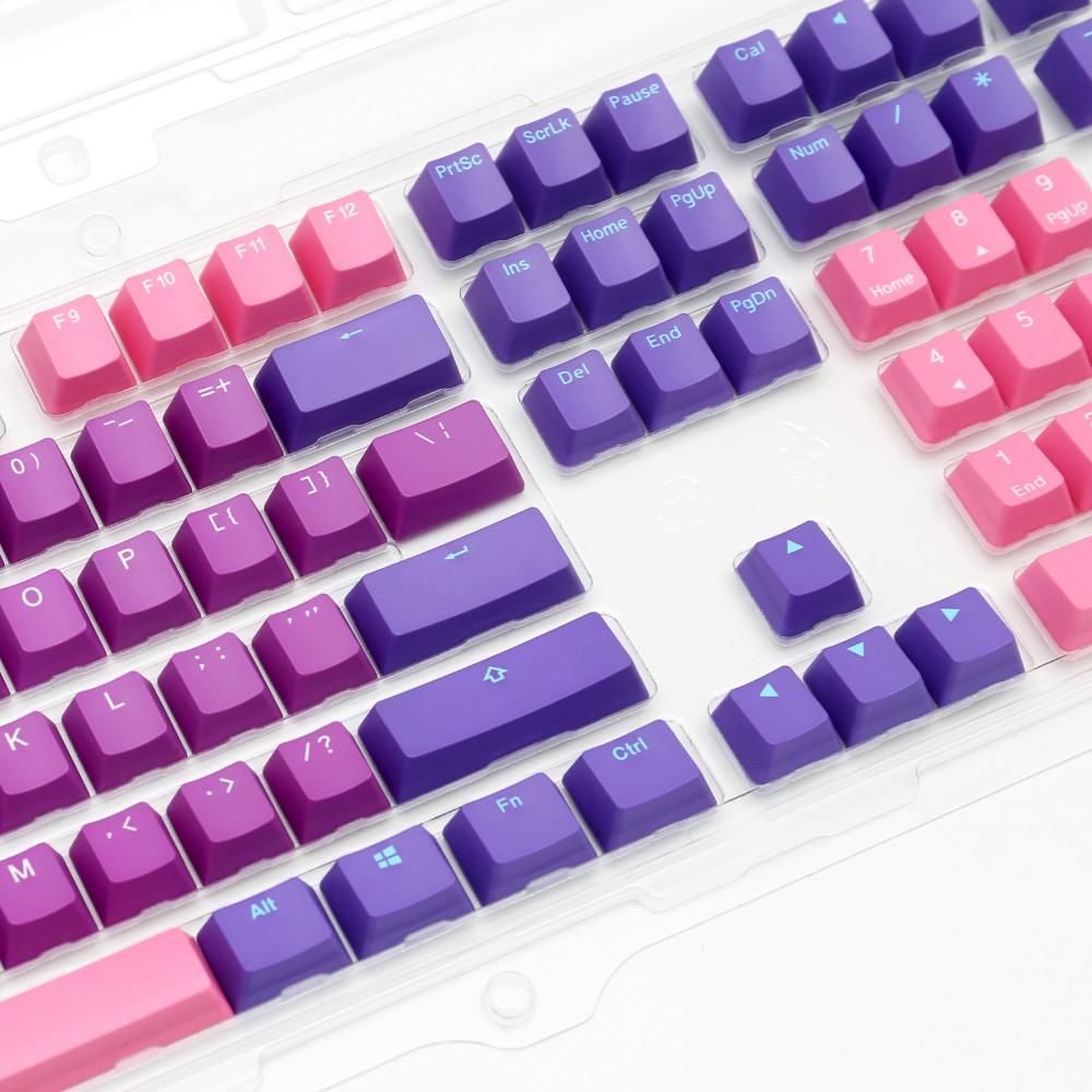 Капачки за механична клавиатура Ducky Ultra Violet 108-Keycap Set PBT Double-Shot US Layout-4