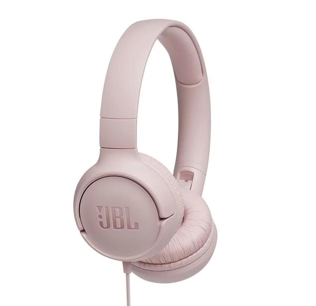 Слушалки on-ear JBL T500, Розов-1
