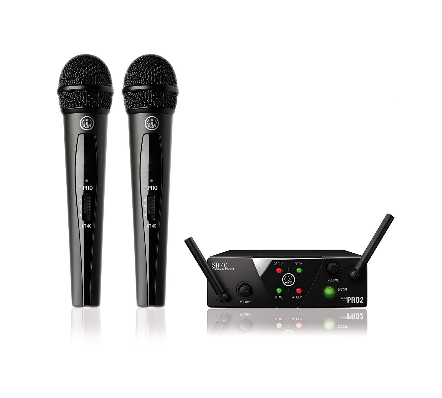 Система с 2 безжични микрофона AKG WMS40 Mini Dual Vocal Set