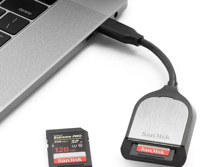 Четец за карти SanDisk Extreme PRO,USB-C, SDDR-409-G46-3