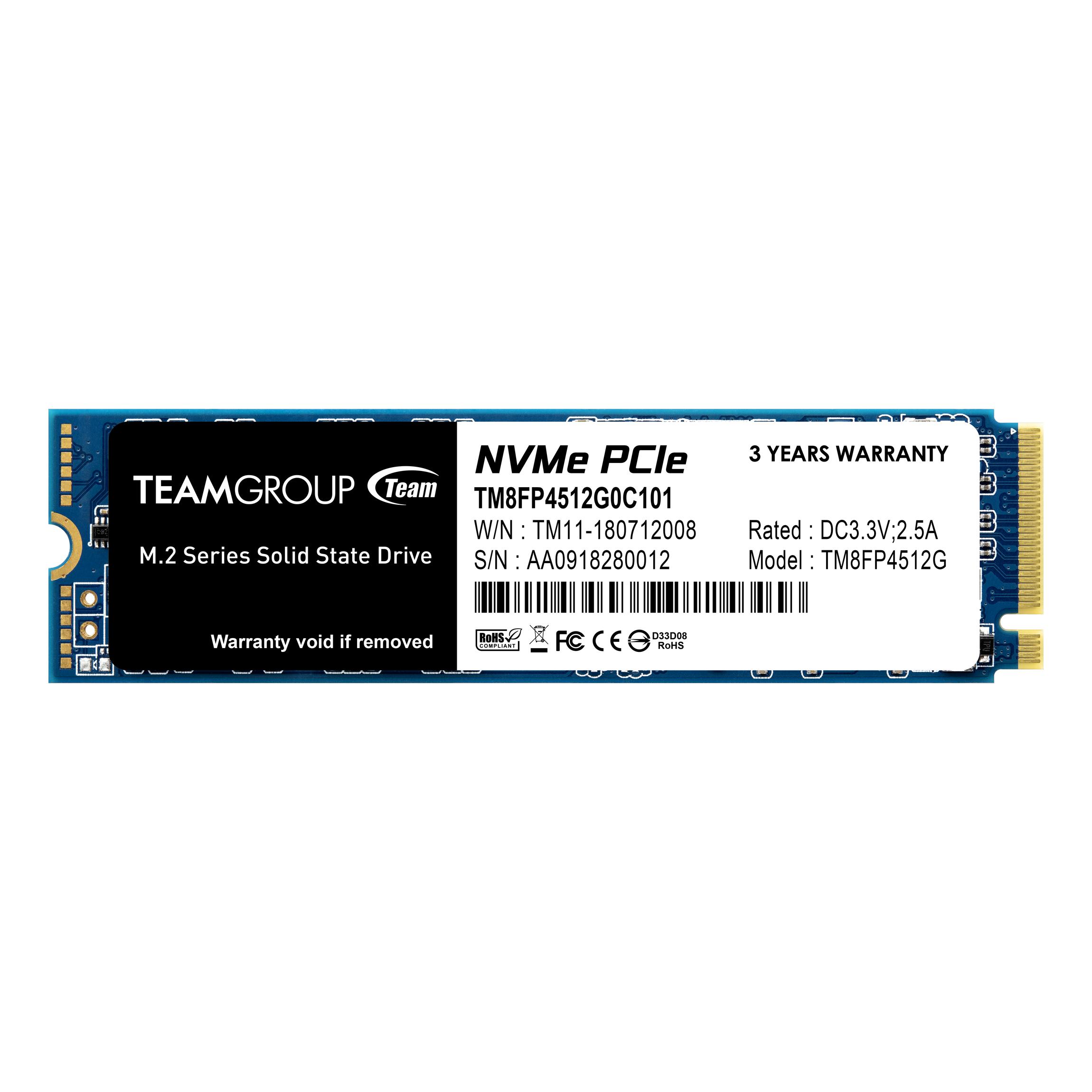 Solid State Drive (SSD) Team Group MP34 M.2 2280 512GB PCI-e 3.0 x4 NVMe-2