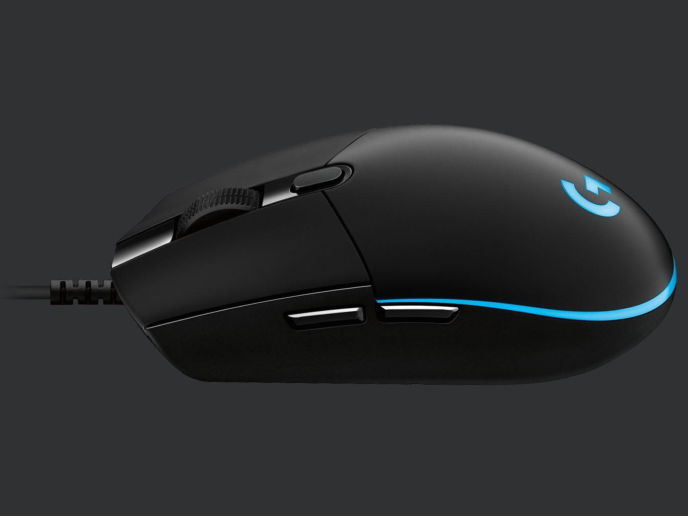 Геймърска мишка Logitech G Pro Hero, Оптична, Жична, USB-3