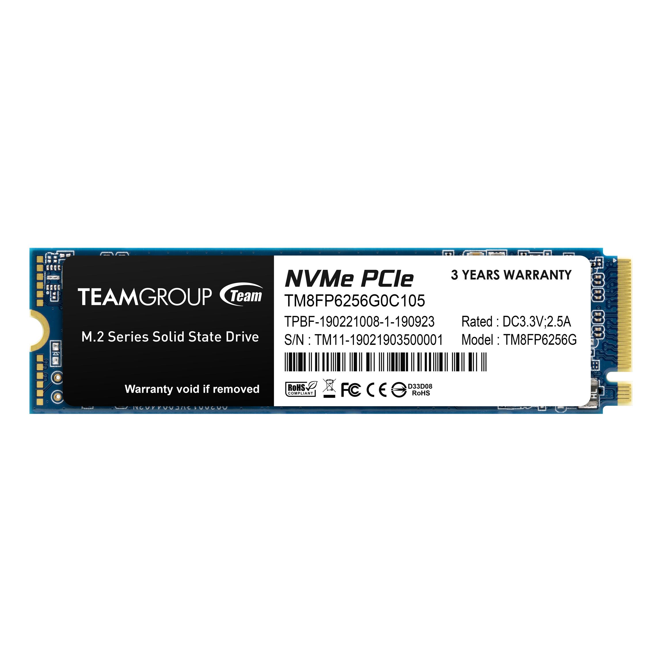 Solid State Drive (SSD) Team Group MP33, M.2 2280 256GB PCI-e 3.0 x4 NVMe