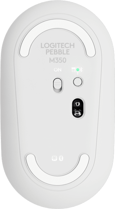 Безжична оптична мишка LOGITECH Pebble M350, Бяла, USB-4