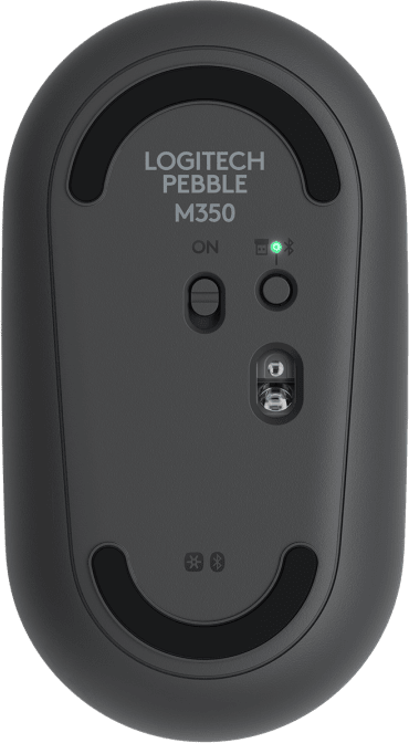 Безжична оптична мишка LOGITECH Pebble M350, Графит, USB-4