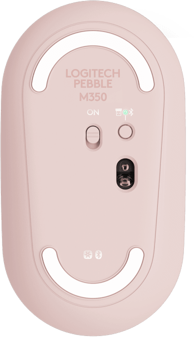 Безжична оптична мишка LOGITECH Pebble M350, Розов, USB-4