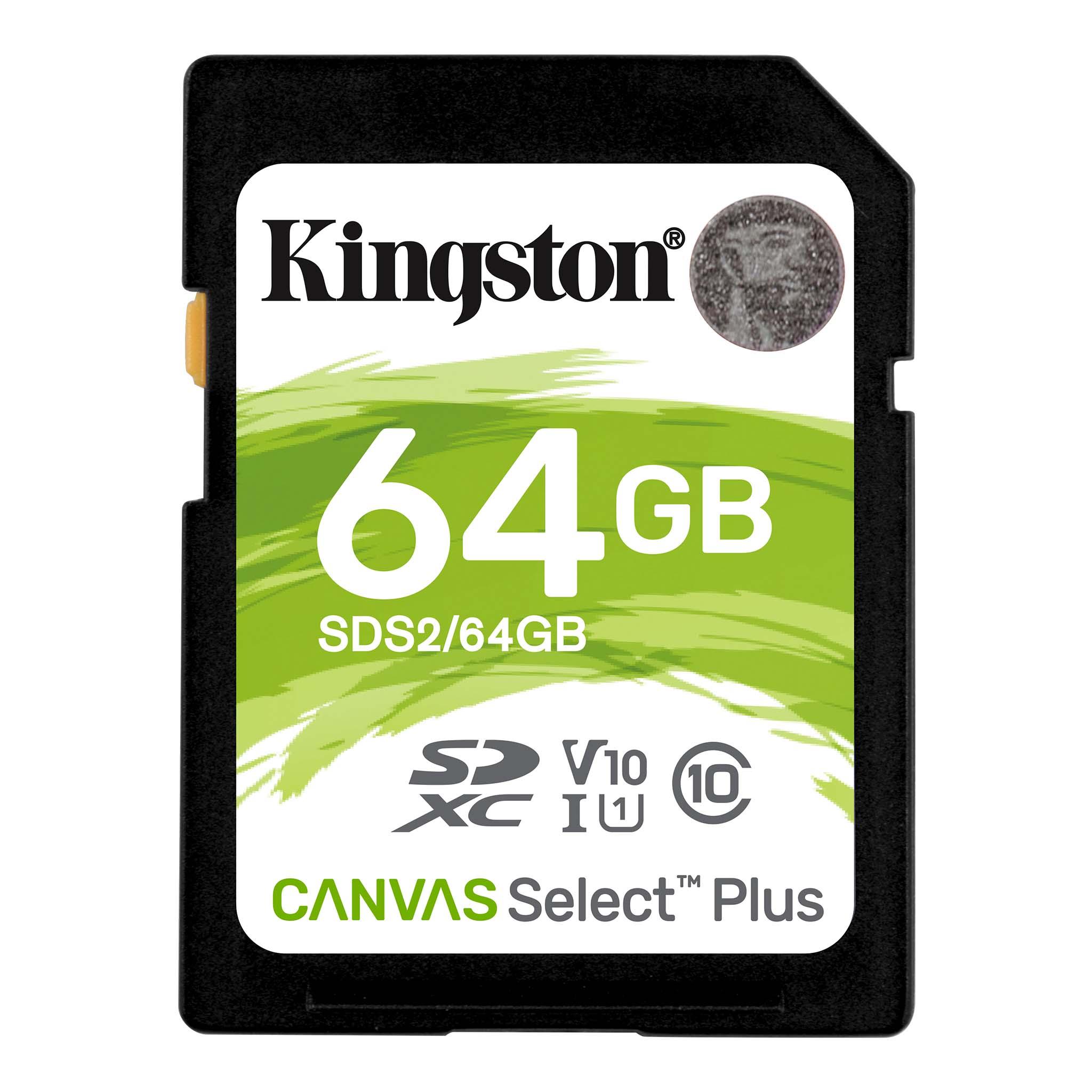 Карта памет Kingston Canvas Select Plus SD 64GB, Class 10 UHS-I-2