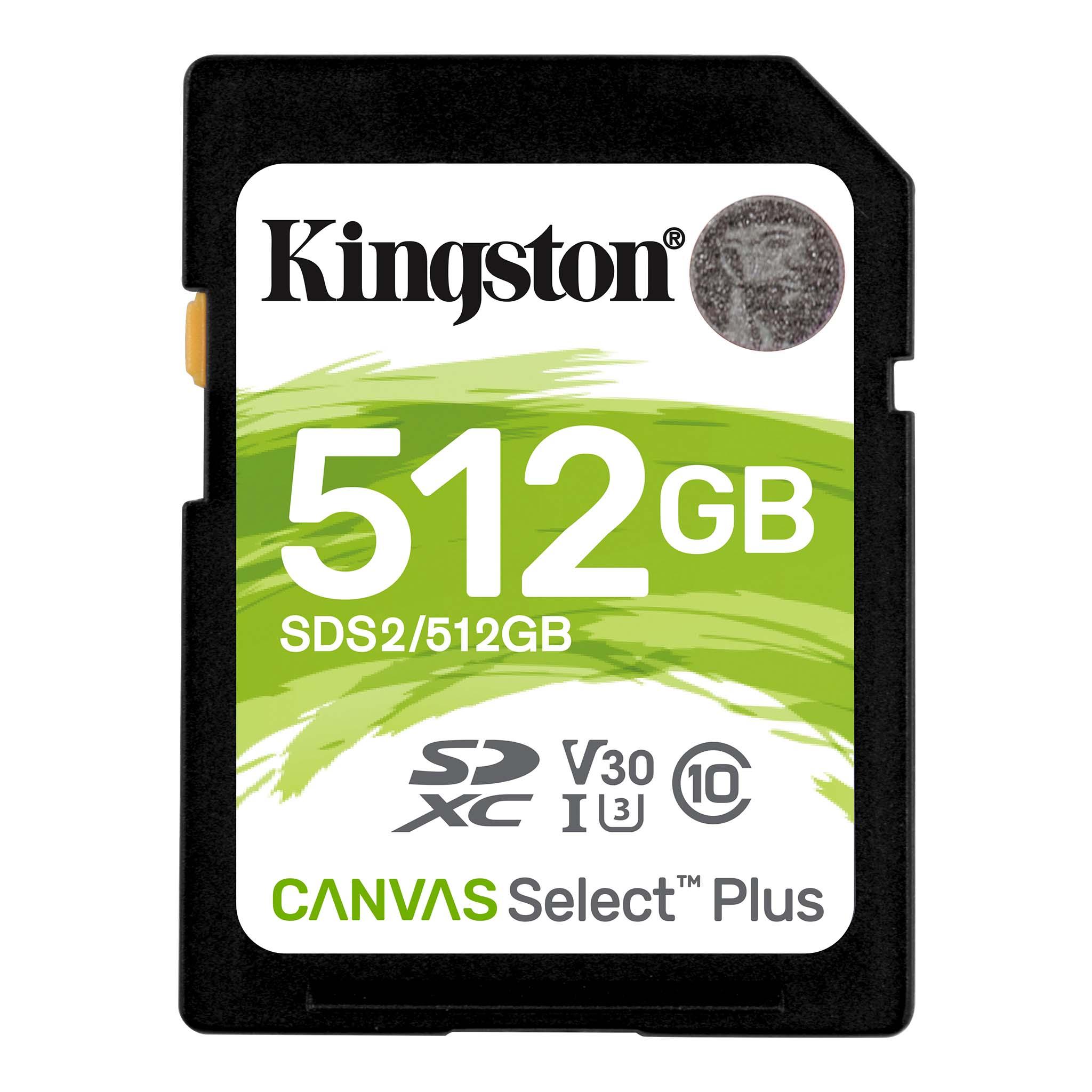 Карта памет Kingston Canvas Select Plus SD 512GB, Class 10 UHS-I-2