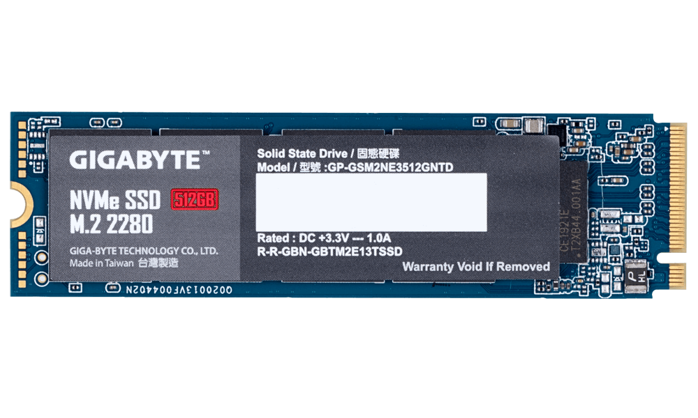 Solid State Drive (SSD) Gigabyte M.2 Nvme PCIe Gen 3 SSD 512GB 