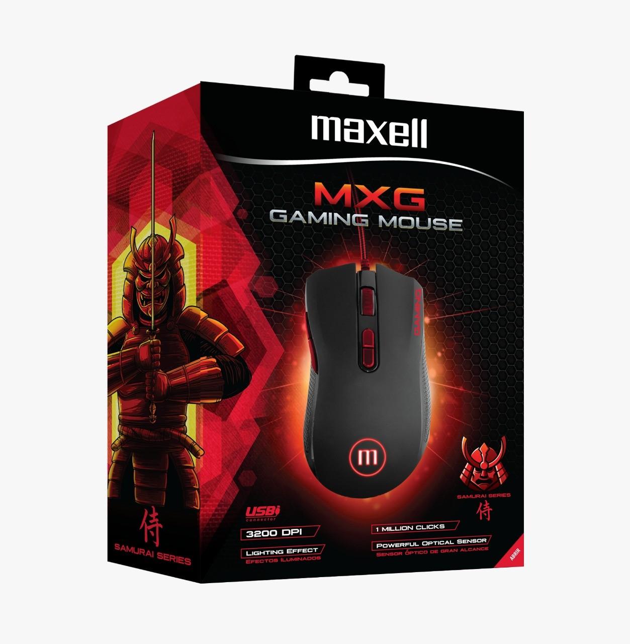 Геймърска мишка MAXELL Samurai MXG GA-MOWR-MHG, ILLUMINATED, Оптична, Кабел, USB, Черен-1
