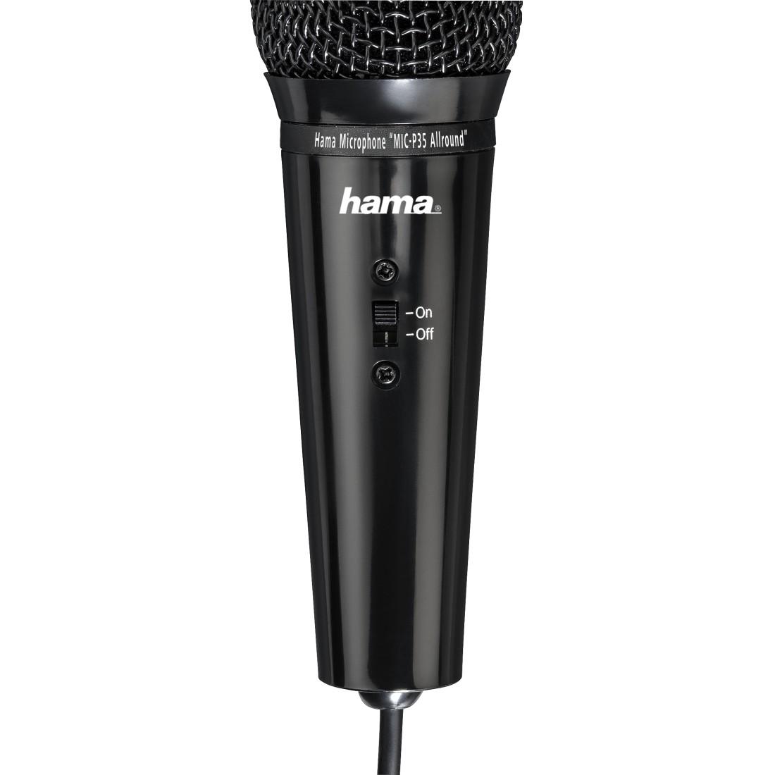 Настолен микрофон HAMA MIC-P35 Allround, за PC/лаптоп, 3.5 mm жак, Черен-2