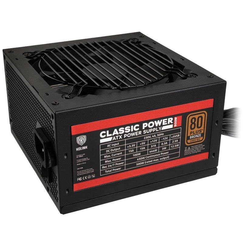 Захранващ блок Kolink Classic Power 500W 80 PLUS Bronze