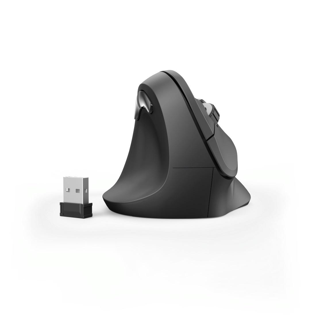 Безжична ергономична мишка HAMA EMW-500L, за лява ръка, USB, 1000/1200/1400 dpi, Черен-3