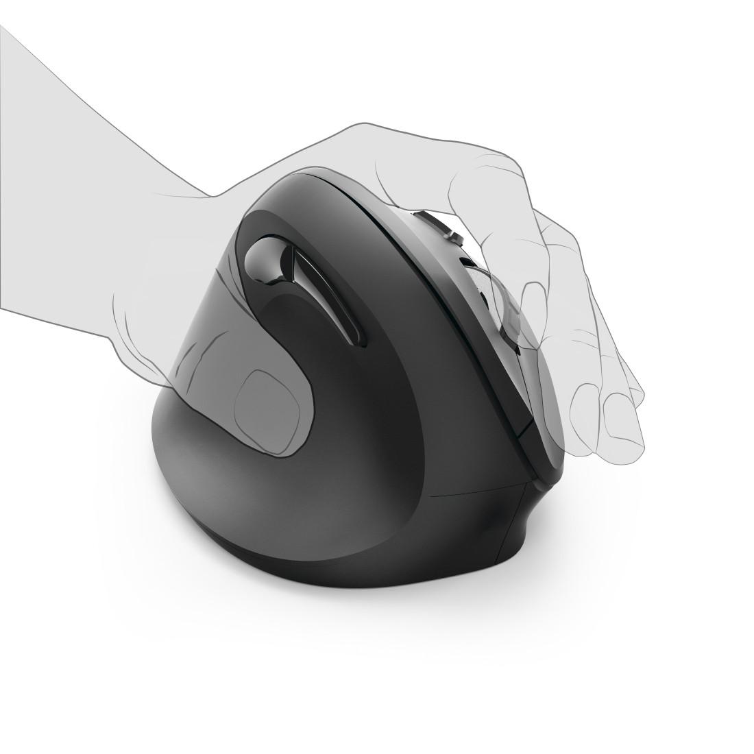 Безжична ергономична мишка HAMA EMW-500L, за лява ръка, USB, 1000/1200/1400 dpi, Черен-4