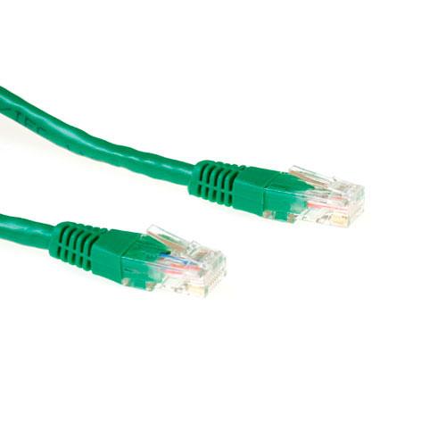 Мрежов пач кабел Ewent UTP CCA, CAT 6, RJ-45 - RJ-45, 7 m, Зелен, булк опаковка-1
