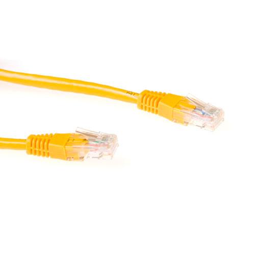 Мрежов пач кабел Ewent UTP CCA, CAT 6, RJ-45 - RJ-45, 7 m, Жълт, булк опаковка