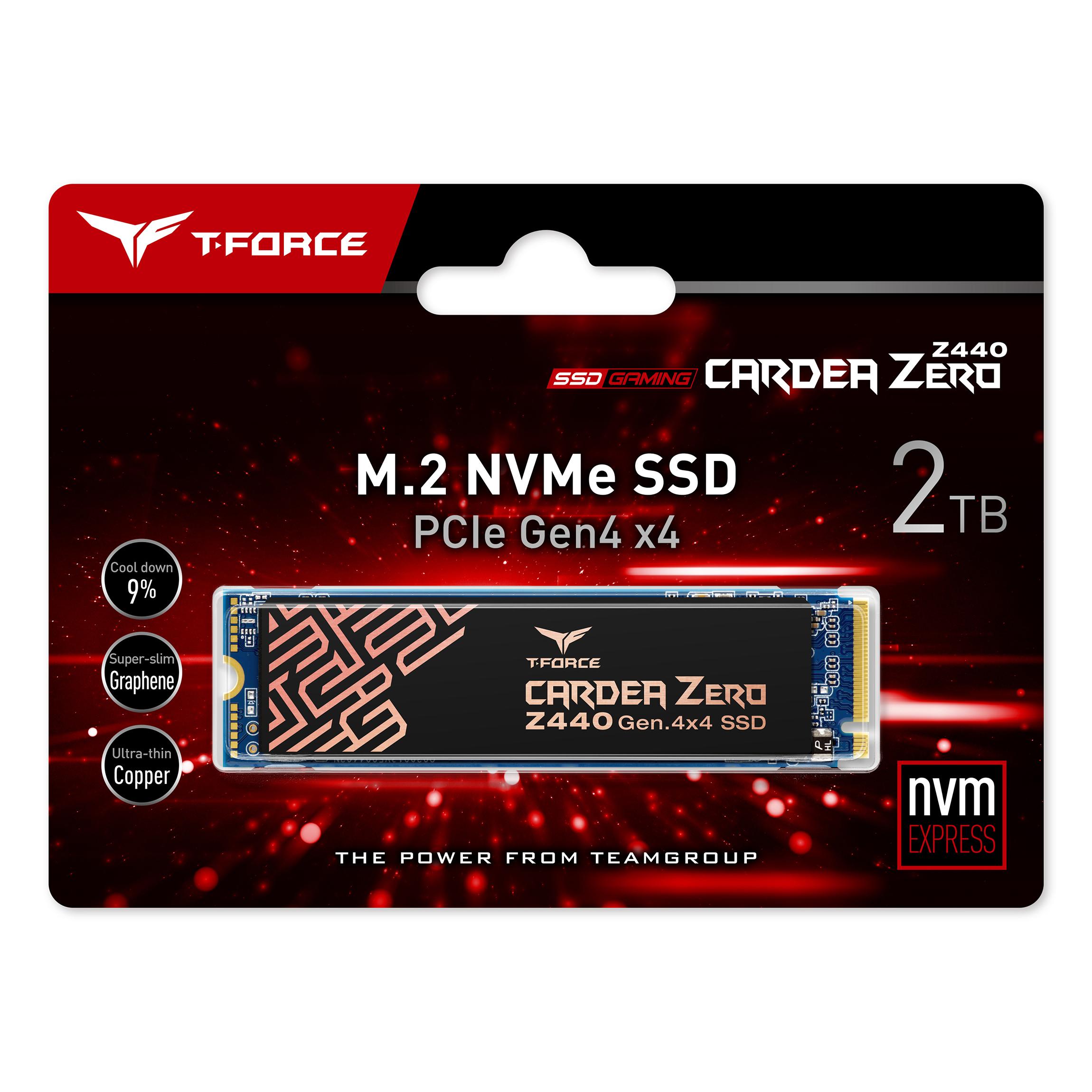 Solid State Drive (SSD) Team Group T-Force Cardea Zero Z440, 2TB, M.2 NVMe PCIe Gen4 x4
