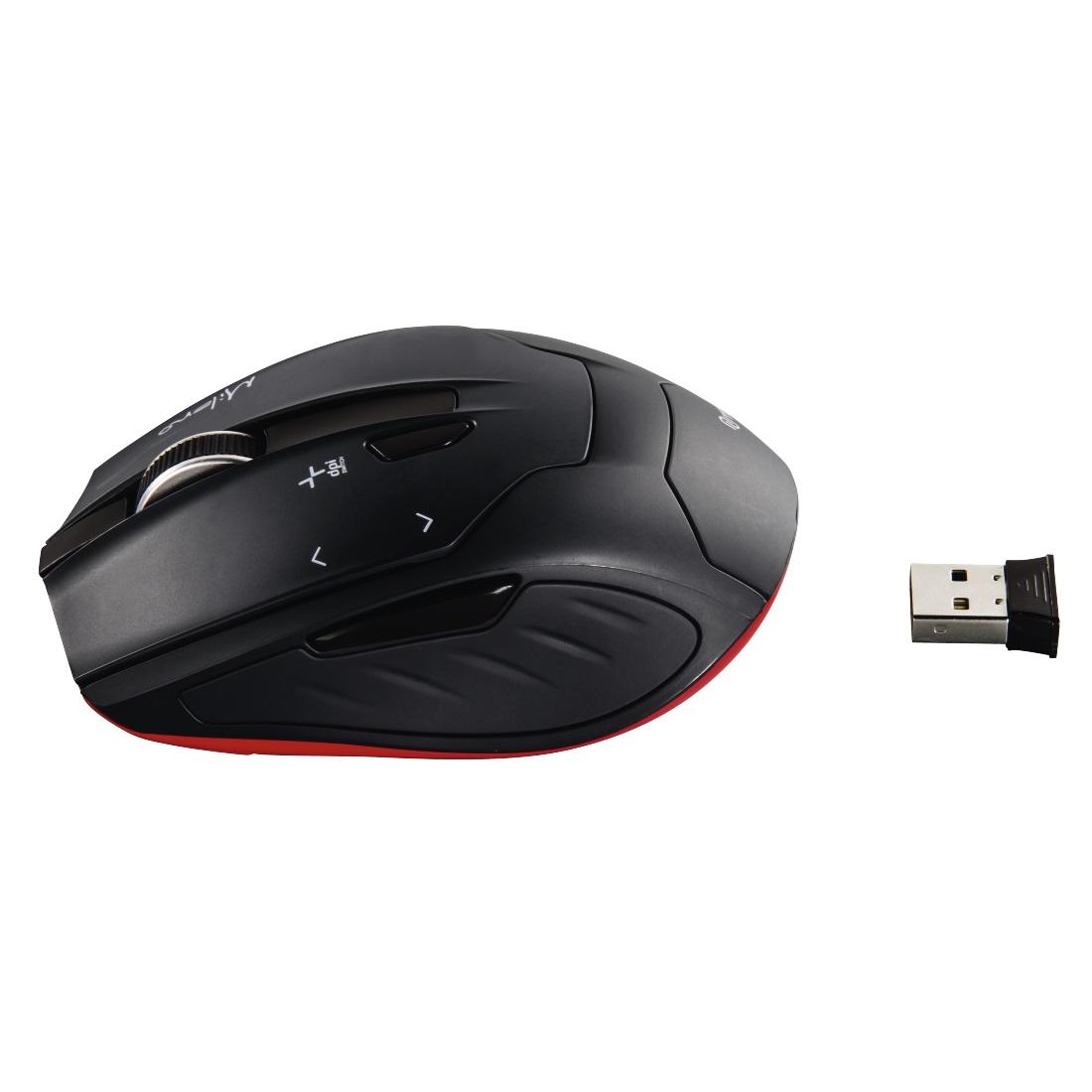 Безжична оптична мишка HAMA Milano, USB, 2400dpi, 2.4GHz RF, Черен-4