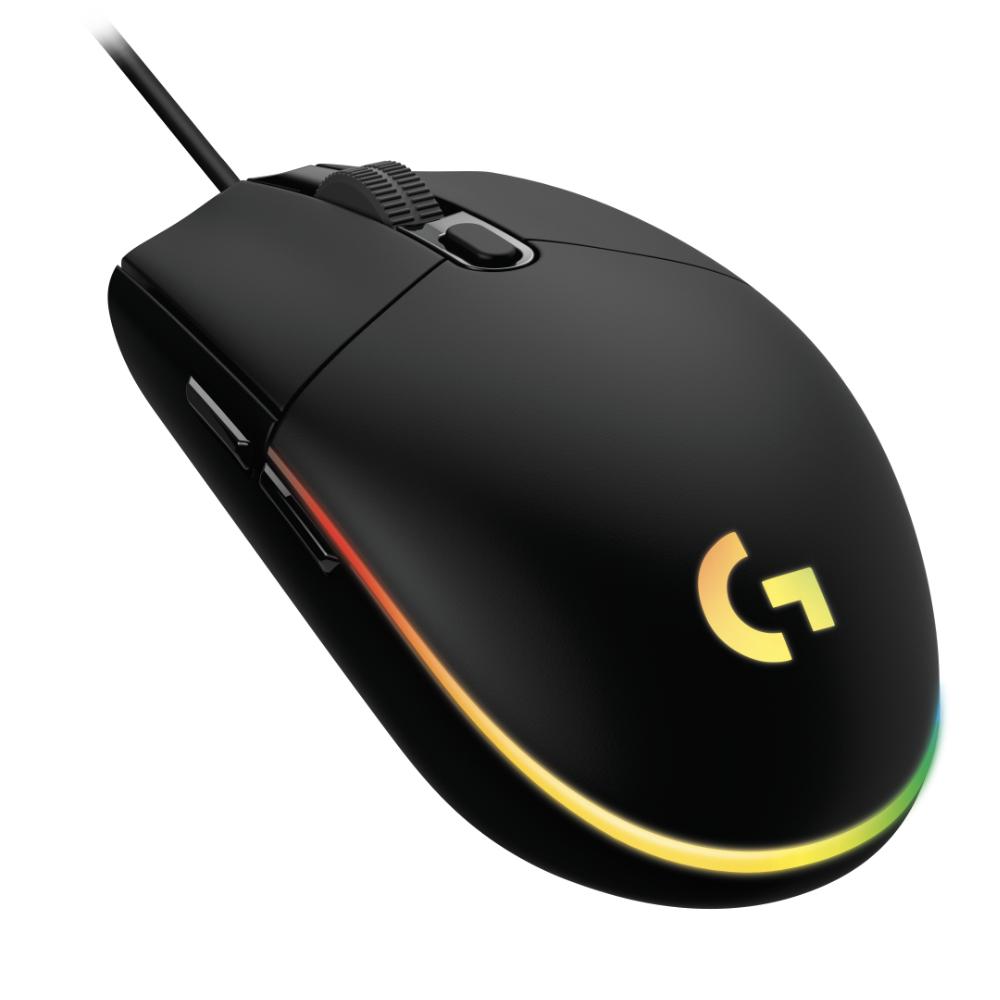 Геймърска мишка Logitech G102 LightSync, RGB, Оптична, Жична, USB-3