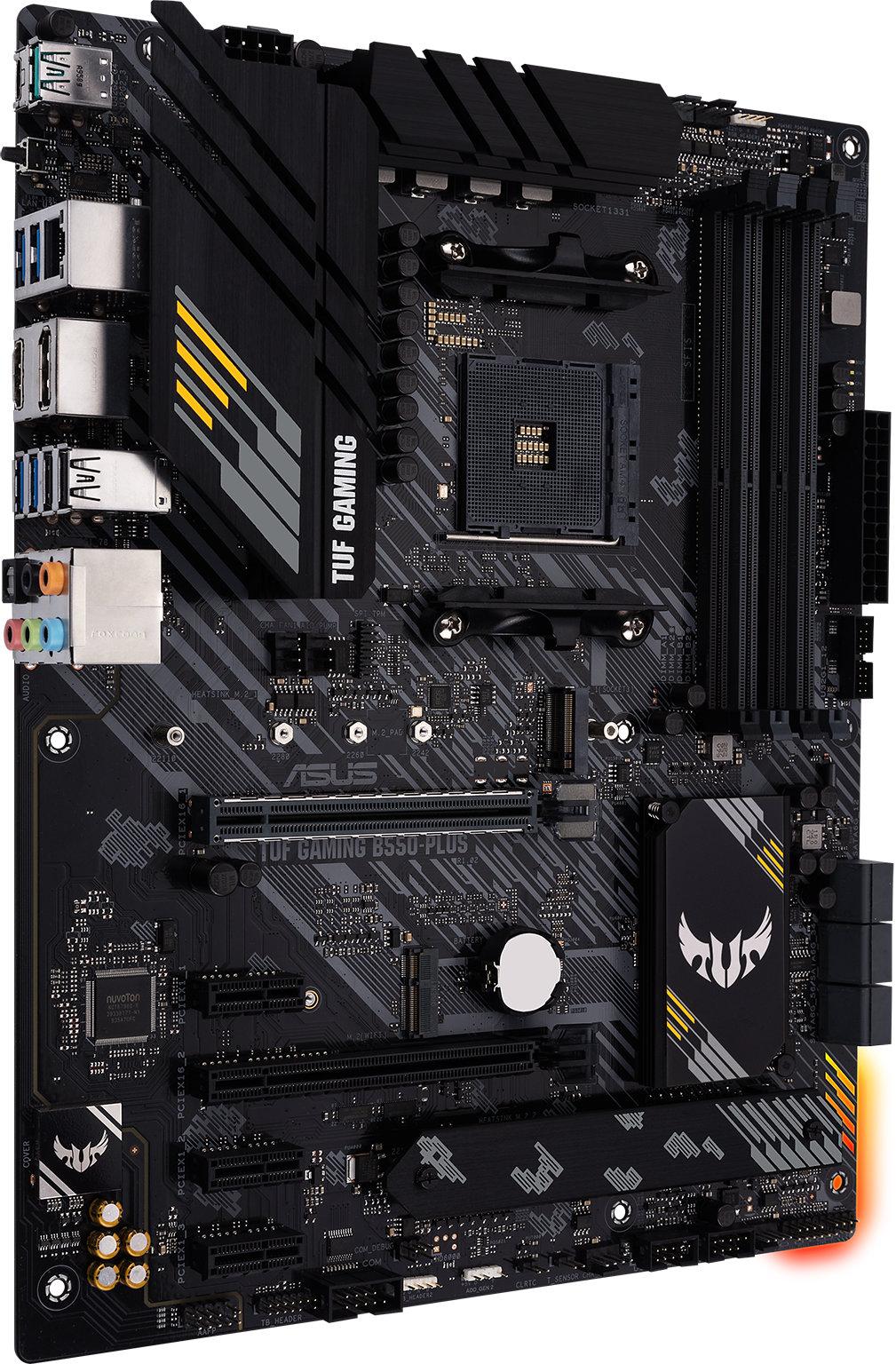Дънна платка ASUS TUF B550-PLUS GAMING socket AM4, 4xDDR4, Aura Sync, PCIe 4.0, Dual M.2, 2.5GB Lan-4