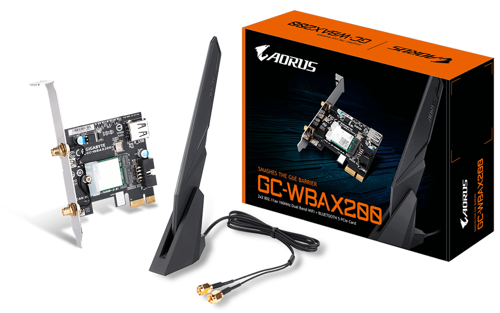 Безжична карта GIGABYTE AORUS X200 Intel&reg; WIFI 6 2x2 802.11ax, Bluetooth 5.0-2