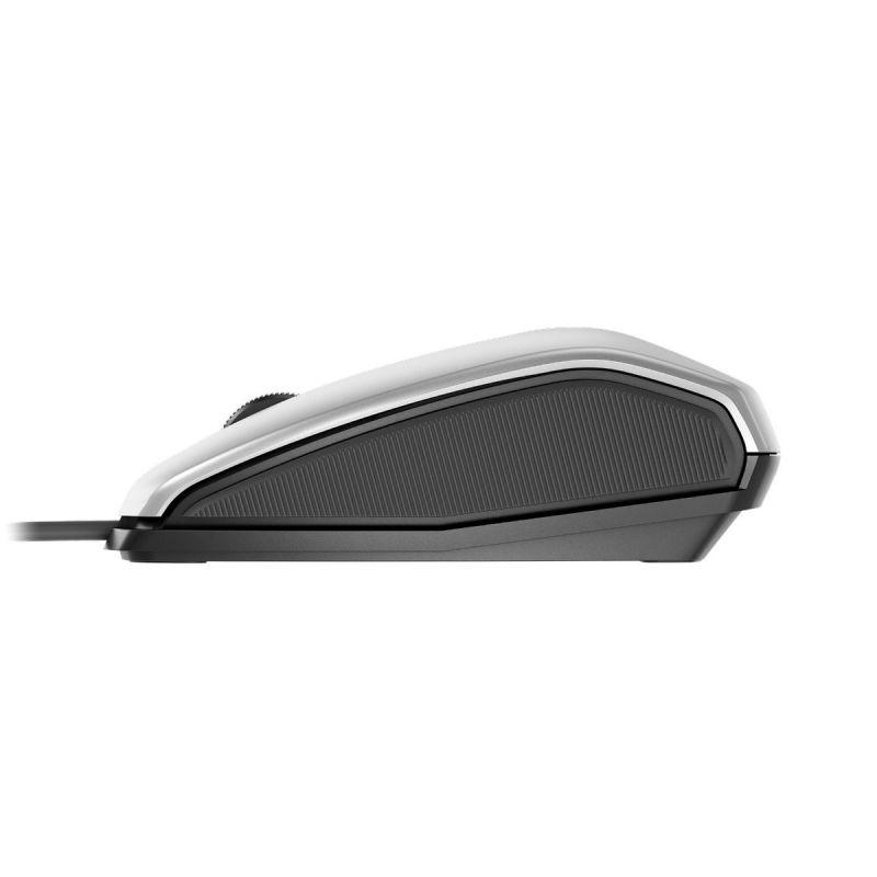 Жична мишка CHERRY MC 4900, Fingerprint, USB, Сребрист/Бял-3