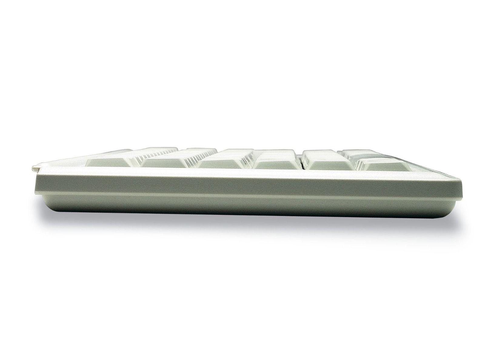 Компактна жична клавиатура CHERRY G84-4400 с Trackball, бяла-3