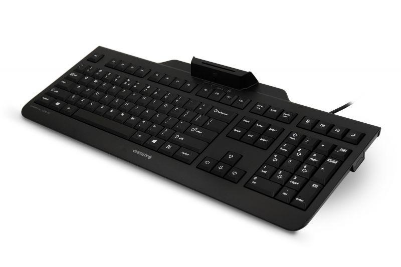 Жична клавиатура CHERRY KC 1000 SC, черна, с четец-2