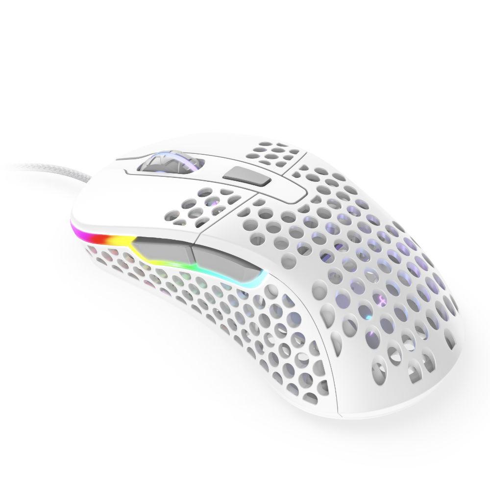 Геймърска мишка Xtrfy M4 White, RGB, Бял-2