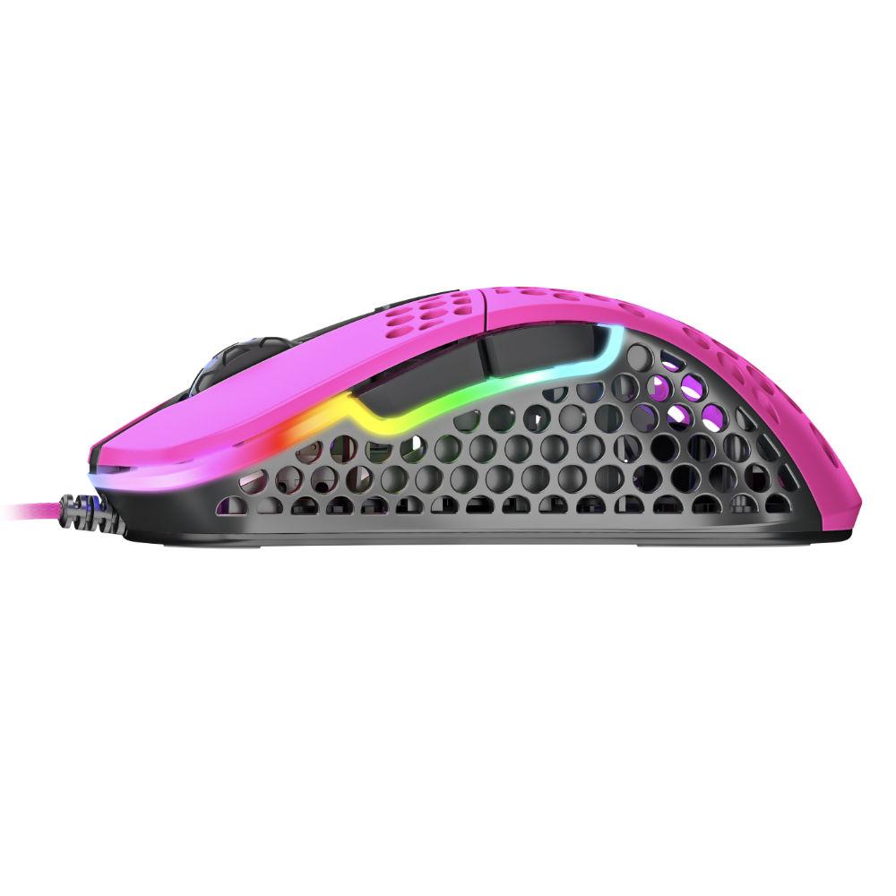 Геймърска мишка Xtrfy M4 Pink, RGB, Розов-4
