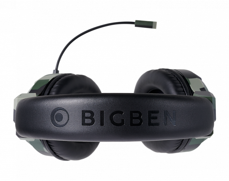 Геймърски слушалки Nacon Bigben PS4 Official Headset V3 Camo Green, Микрофон, Зелен-4