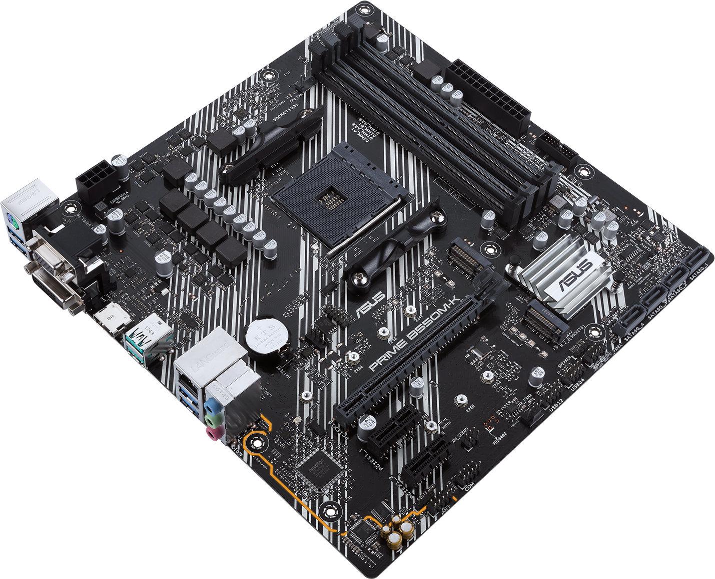 Дънна платка ASUS Prime B550M-K, socket AM4-4