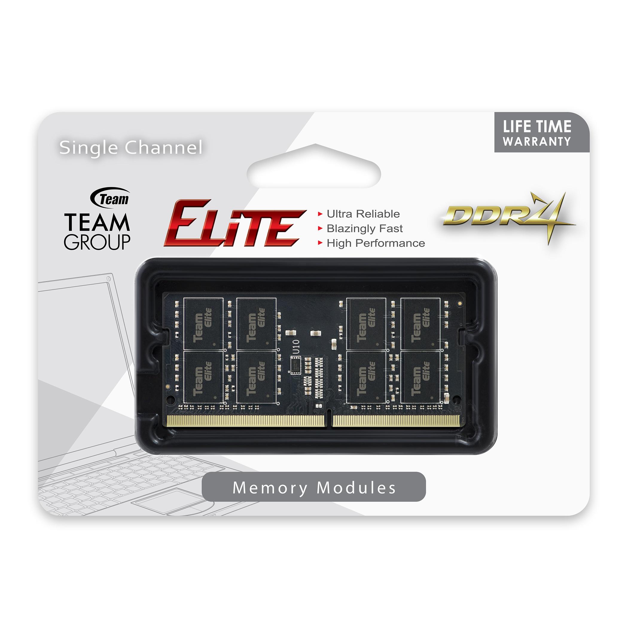Памет Team Group Elite DDR4 SO-DIMM 4GB 2666MHz CL19-19-19-43 1.2V-3