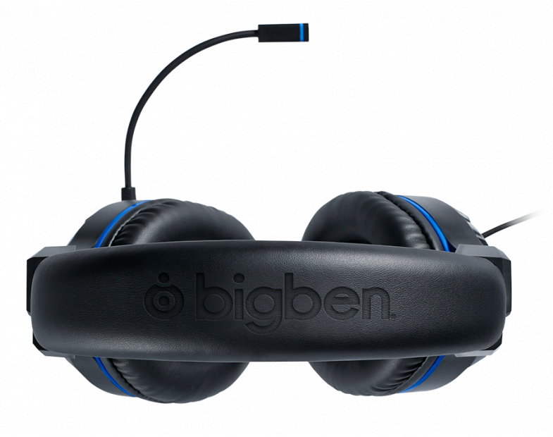 Геймърски слушалки Nacon Bigben PS4 Official Headset V3, Микрофон, Черен/Син-4